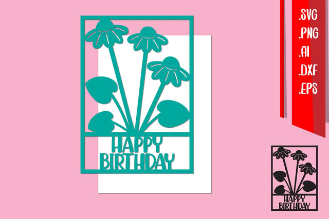 Happy Birthday Template, Birthday Paper cut, Birthday Card SVG zafrans studio 