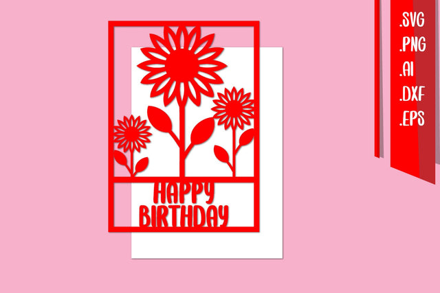 Happy Birthday Template, Birthday Paper cut SVG zafrans studio 