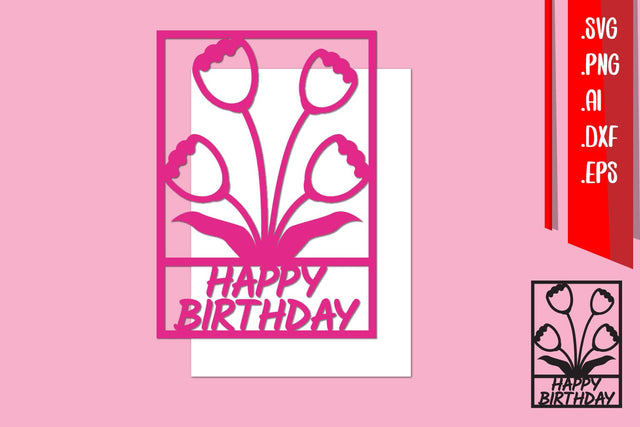 Happy Birthday Template, Birthday Papercut SVG zafrans studio 