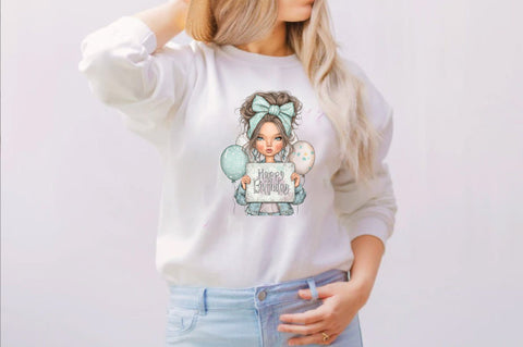 Happy Birthday woman PNG Sublimation SVGArt 