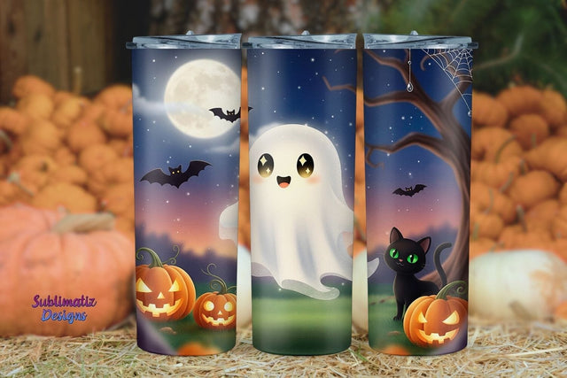 Happy Boo Crew Halloween Tumbler Wrap | Halloween Tumbler Wrap for Sublimation Sublimation Sublimatiz Designs 