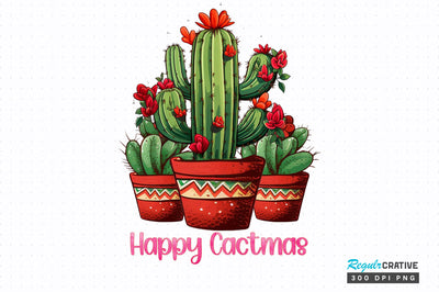 Happy cactmas png design Sublimation Regulrcrative 