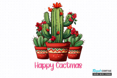 Happy cactmas png design Sublimation Regulrcrative 