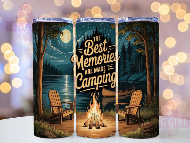 Happy Camper Nature Adventure Tumbler, Outdoor Adventure Gift, Camp Life Present, Nature Lover Tumbler, Happy Camper Design, RV Life Gift, Wilderness Memory Cup Sublimation SvggirlplusArt 