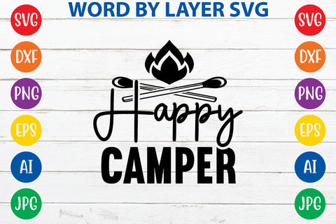 Happy Camper SVG DESIGN SVG Rafiqul20606 