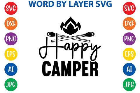 Happy Camper SVG DESIGN SVG Rafiqul20606 