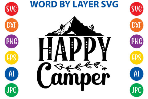 Happy Camper SVG DESIGN SVG Rafiqul20606 