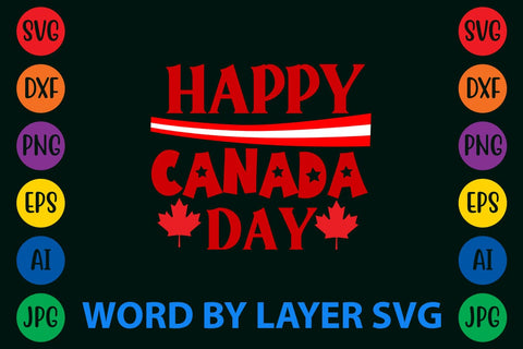Happy Canada Day svg design SVG Rafiqul20606 
