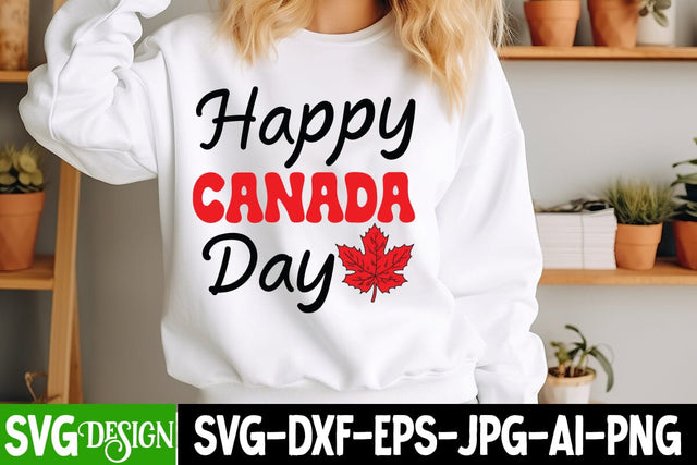 Happy Canada Day SVG Design,Canada SVG Design,Canada Day SVG Design ,Canada Day Shirt Design,Canada Day Round Sign SVG,Canada Day Sublimation PNG SVG BlackCatsMedia 