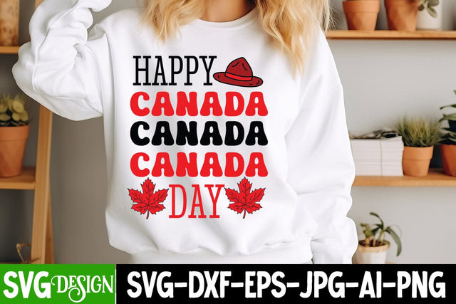 Happy Canada Day SVG Design,Canada SVG Design,Canada Day SVG Design ,Canada Day Shirt Design,Canada Day Round Sign SVG,Canada Day Sublimation PNG SVG BlackCatsMedia 