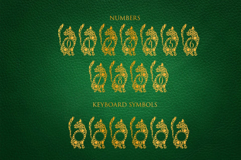 Happy Cat Mandala Monogram Font Dm Letter Studio 