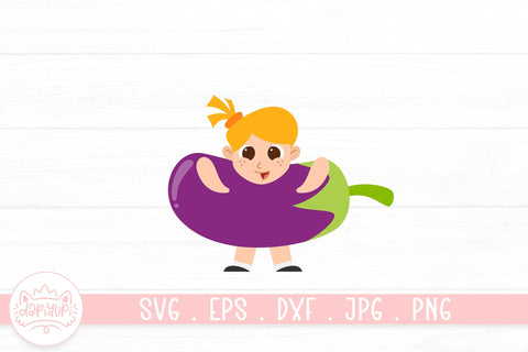 Happy Children Vegetable Character Bundle SVG dapiyupi store 