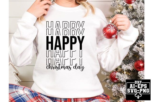 Happy Christmas Day Svg Cut Files Creative Art SVG CraftlabSvg55 