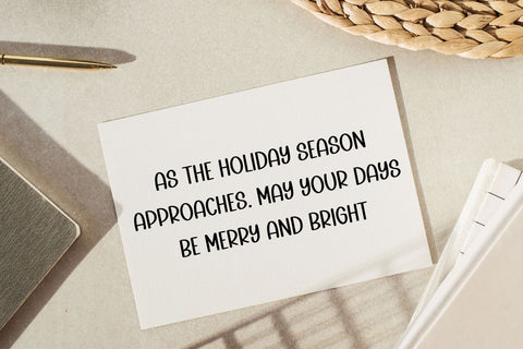 Happy Christmas Font Masyafi Studio 