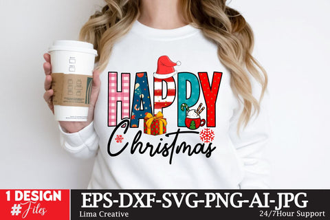 Happy Christmas Sublimation PNG, Christmas Sublimation Design, Christmas SVG ,Christmas SVG Cut File,Christmas Clip Art ,Chriustmas T-shirt Design Sublimation Insomnia Std 