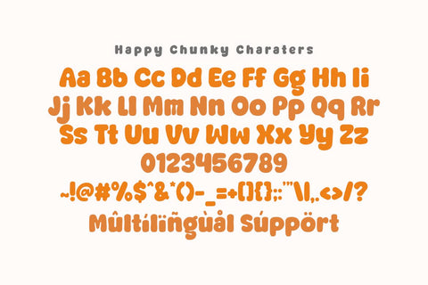 Happy Chunky - Groovy Bubble Font Font Masyafi Studio 