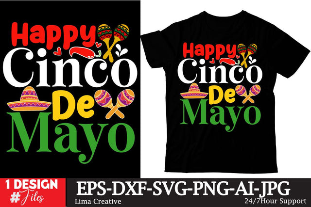 Happy Cinco De Mayo SVG Cut File SVG Insomnia Std 