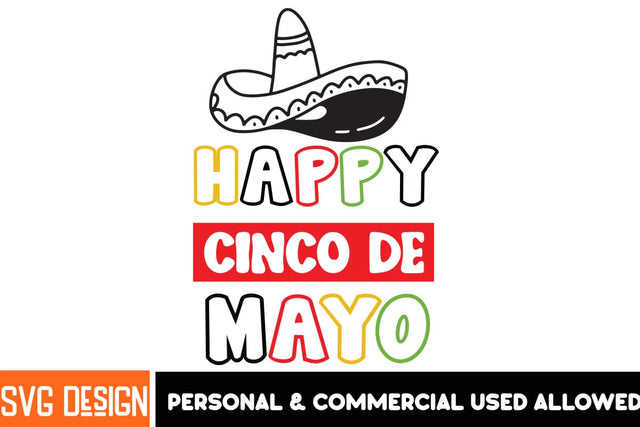 Happy Cinco De Mayo SVG Design Cinco De mayo SVG Design,Cinco De mayo SVG Cut Files SVG BlackCatsMedia 