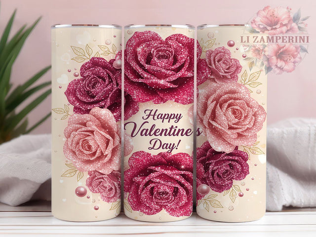 Happy Cute Valentine Tumbler, Cute Hearts Wrap, Love Day Cup, Romantic Sublimation Design, Valentine Gift Tumbler, Sweet Valentine Wrap, Adorable Love Cup Sublimation Li Zamperini 