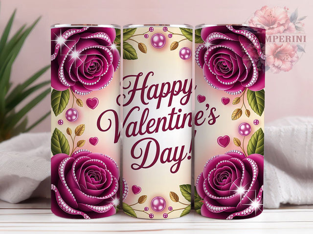 Happy Cute Valentine Tumbler, Cute Hearts Wrap, Love Day Cup, Romantic Sublimation Design, Valentine Gift Tumbler, Sweet Valentine Wrap, Adorable Love Cup Sublimation Li Zamperini 