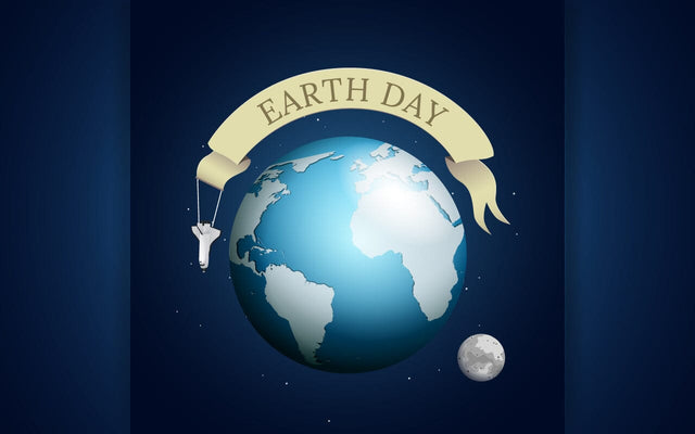 Happy Earth Day Background/ Illustration of a happy Earth Day banner, with 3d design planet on the sky background, for an environment safety celebration SVG naemmiah021 