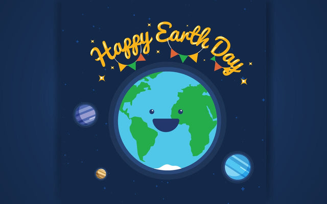 Happy Earth Day, cute Earth with a beautiful smile. SVG naemmiah021 