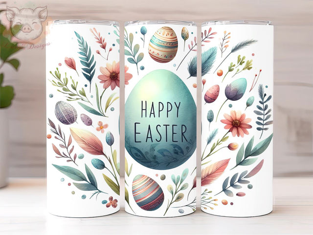 Happy Easter 20oz Tumbler Png, Sublimation Design, Cute Easter Egg Tumbler Png, Digital Download PNG Sublimation Lara' s Designs 