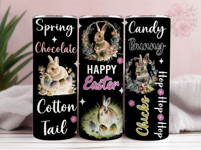 Happy Easter 20oz Tumbler Wrap PNG, Cute Easter Bunny Tumber Png, Straight & Tapered Tumbler Wrap, Instant Digital Download Sublimation Li Zamperini 