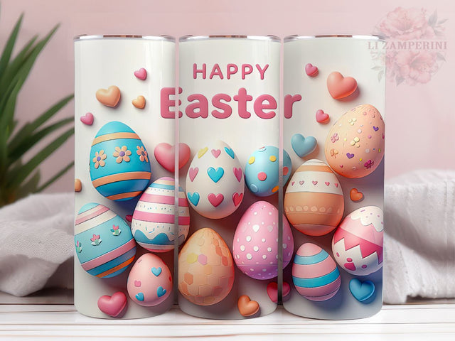 Happy Easter 20oz Tumbler Wrap PNG, Straight & Tapered Tumbler Wrap, Cute Easter Egg Tumbler Wrap, Instant Digital Download Sublimation Li Zamperini 