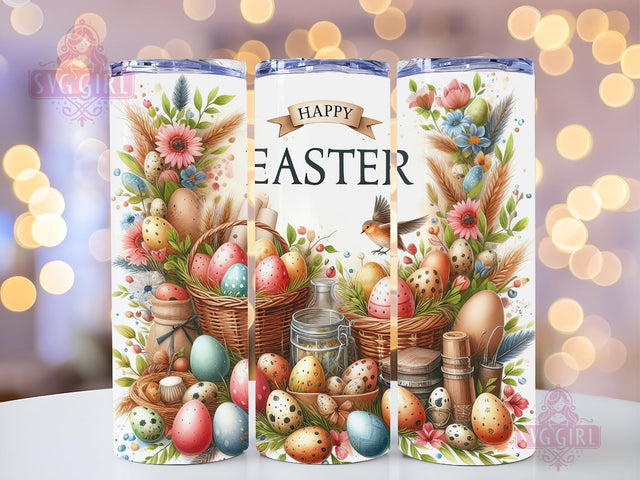 Happy Easter 20oz Tumbler Wrap Sublimation Design, Straight Tapered Tumbler Wrap, Easter Egg Tumbler Png, Cute Easter Day PNG, Instant Digital Download Sublimation SvggirlplusArt 