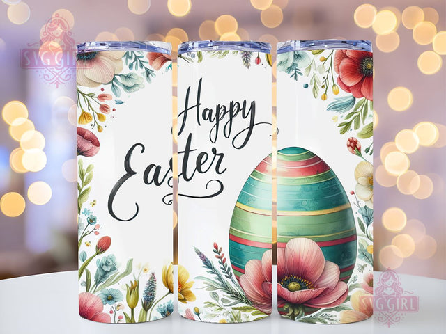 Happy Easter 20oz Tumbler Wrap Sublimation Design, Straight Tapered Tumbler Wrap, Easter Egg Tumbler Png, Cute Easter Day PNG, Instant Digital Download Sublimation SvggirlplusArt 