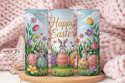 Happy Easter 20oz Tumbler Wrap Sublimation DesignSVG 