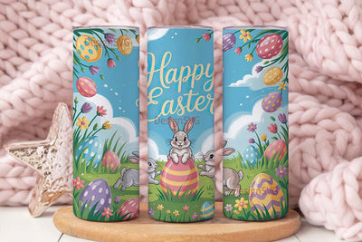 Happy Easter 20oz Tumbler Wrap Sublimation DesignSVG 