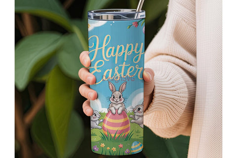 Happy Easter 20oz Tumbler Wrap Sublimation DesignSVG 