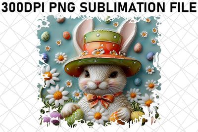 Happy Easter 3D Critter Sublimation Sublimation afrosvg 