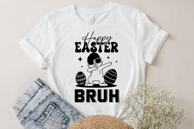Happy Easter Bruh SVG PNG, Easter Bunny Svg Sublimation T-shirt Design SVG FiveStarCrafting 