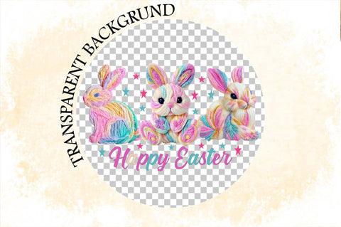 Happy Easter bunnies PNG Sublimation SVGArt 