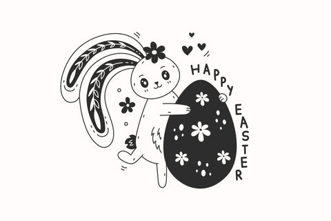 Happy Easter Bunnies Sublimation Rin Green 