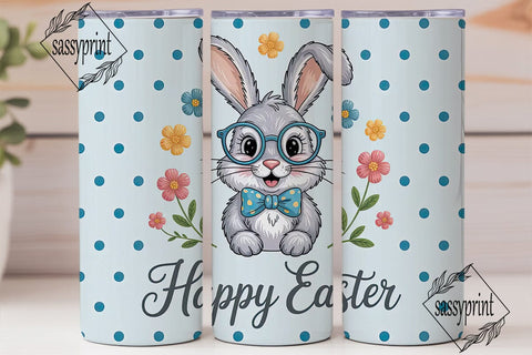 Happy Easter Bunny 20oz Tumbler Sublimation sassyprint 