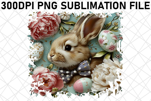 Happy Easter Bunny 3D Sublimation Sublimation afrosvg 