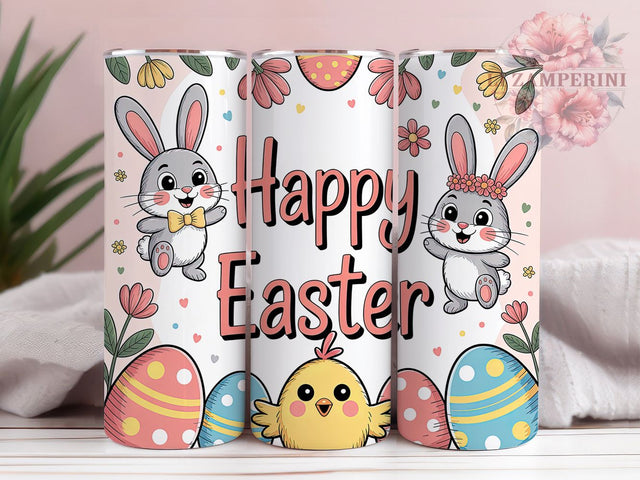 Happy Easter Bunny Egg Tumbler, Happy Easter Tumbler, Whimsical Bunny Wrap, Festive Egg Wrap, Cute Bunny Wrap, Sublimation Design, Trendy Gift Idea Sublimation Li Zamperini 