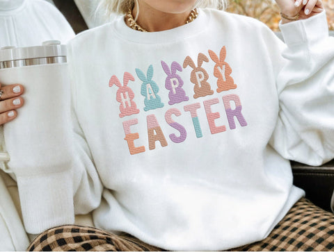 Happy Easter Bunny Embroidery Design Embroidery/Applique DESIGNS designartist 