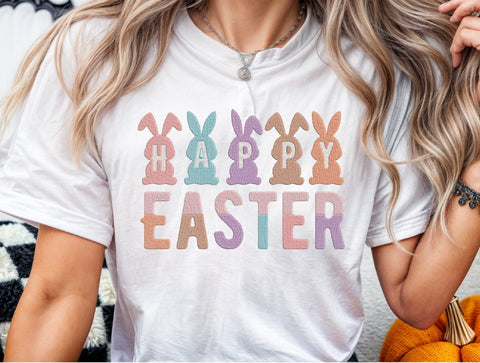 Happy Easter Bunny Embroidery Design Embroidery/Applique DESIGNS designartist 
