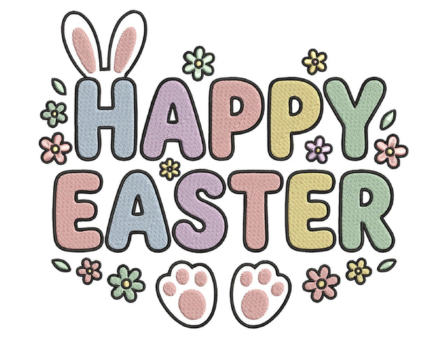 Happy Easter Bunny Embroidery Design Embroidery/Applique DESIGNS designartist 