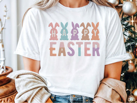Happy Easter Bunny Embroidery Design Embroidery/Applique DESIGNS designartist 