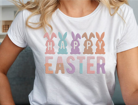 Happy Easter Bunny Embroidery Design Embroidery/Applique DESIGNS designartist 