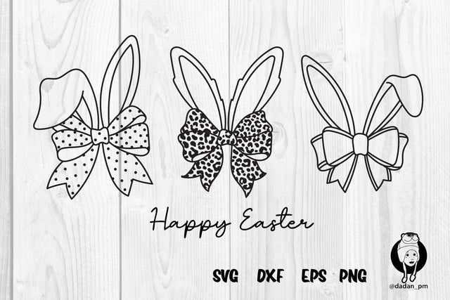 Happy easter, bunny hand drawn svg SVG dadan_pm 
