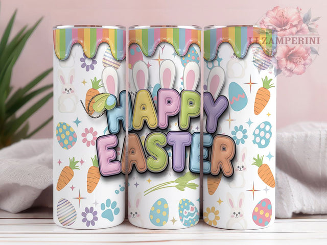 Happy Easter Bunny Pastel Tumbler Wrap, Happy Easter Cup, 20oz Easter Wrap, Spring Bunny Sublimation PNG, Cute Easter Tumbler Design, Pastel Bunny Cup, Holiday Tumbler Wrap Sublimation Li Zamperini 