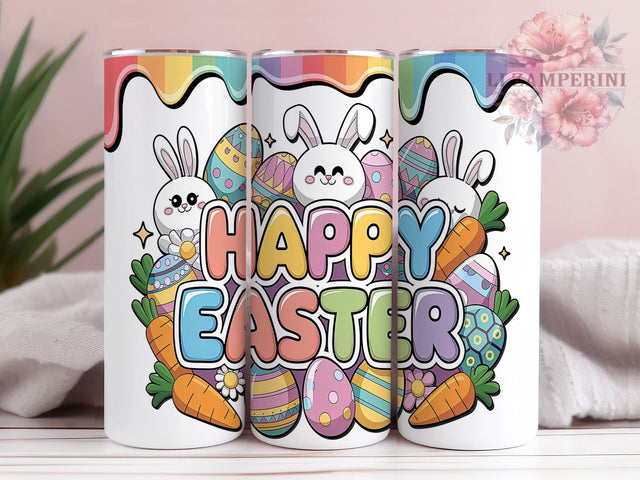 Happy Easter Bunny Pastel Tumbler Wrap, Happy Easter Cup, 20oz Easter Wrap, Spring Bunny Sublimation PNG, Cute Easter Tumbler Design, Pastel Bunny Cup, Holiday Tumbler Wrap Sublimation Li Zamperini 
