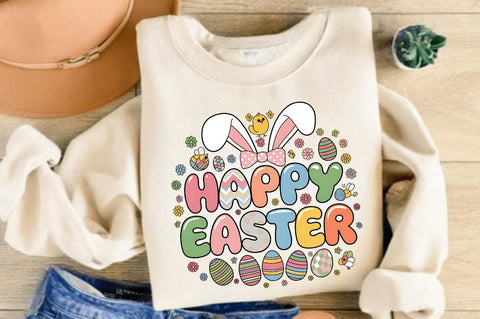 Happy Easter Bunny PNG, Easter Bunny PNG, Grand Millennial Easter PNG, Easter Coquette PNG, Girls Easter PNG Sublimation Regulrcrative 